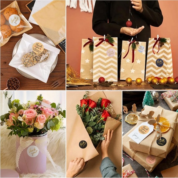 Thank you stickers 500 pcs per roll (1” diameter) for your small business - Picture 5 of 6